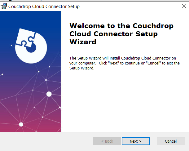 The Couchdrop Cloud Connector Setup Wizard