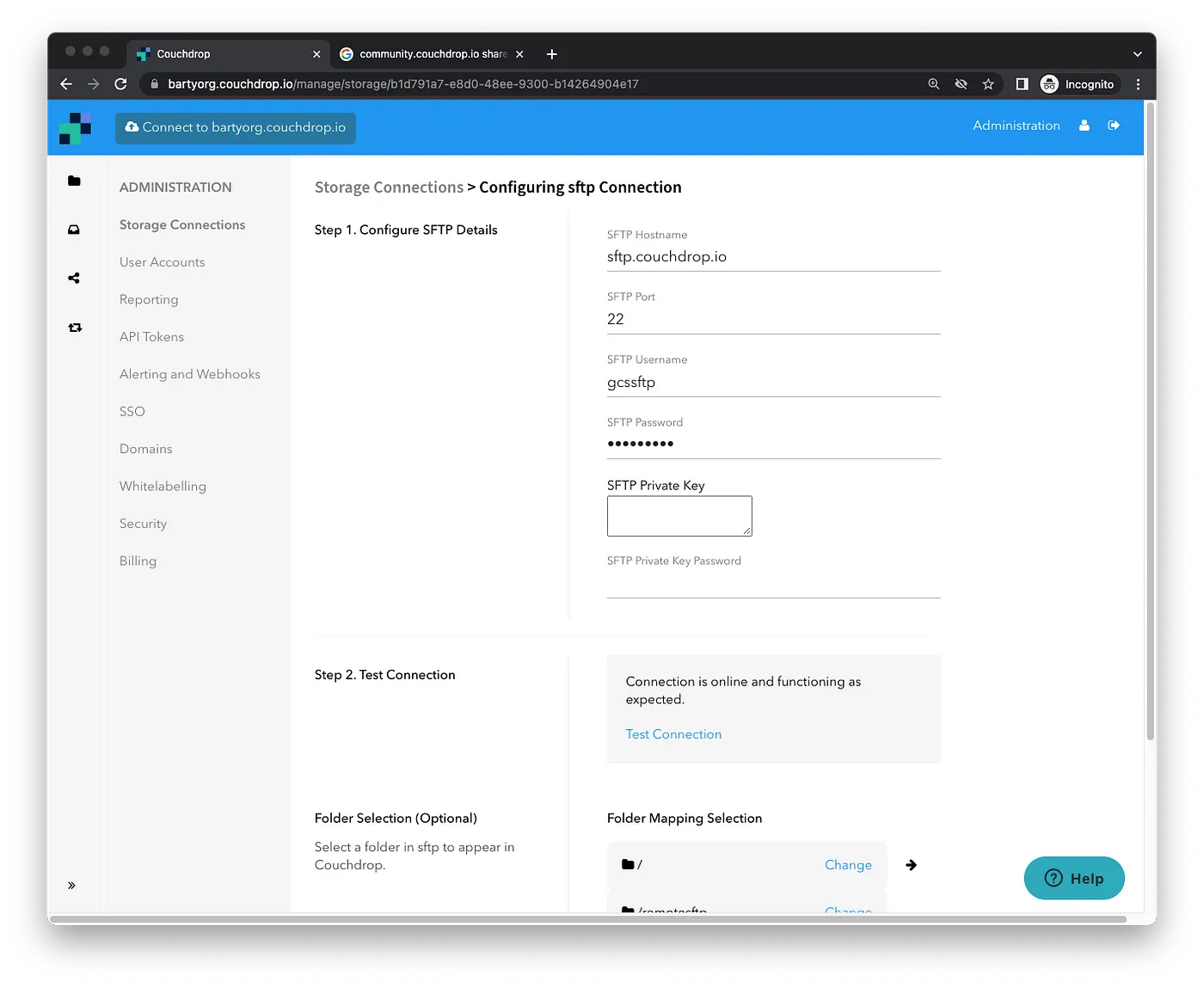 Couchdrop Remote SFTP Integration