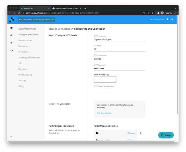Couchdrop Remote SFTP Integration with SharePoint