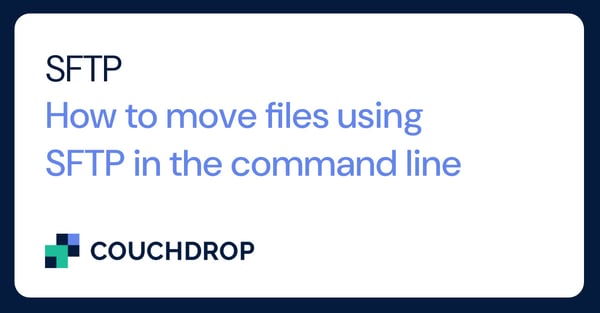 How to move files using SFTP in the command line