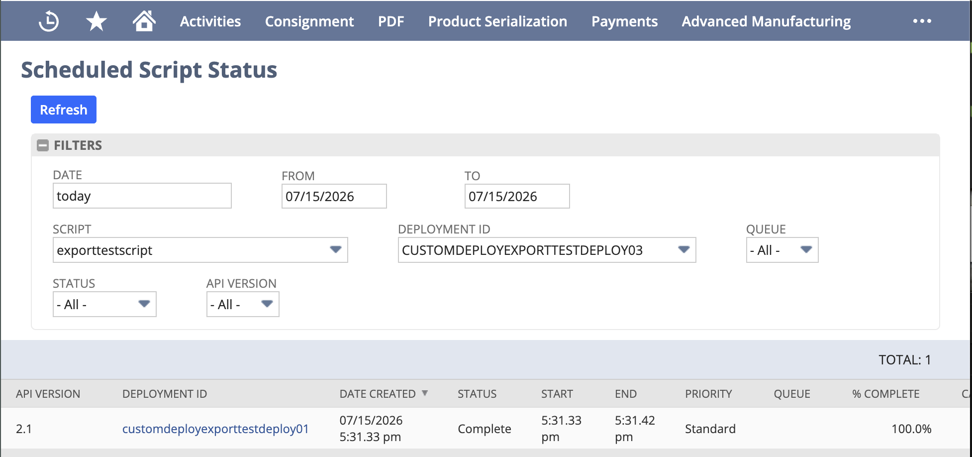 NetSuite SFTP Script Success