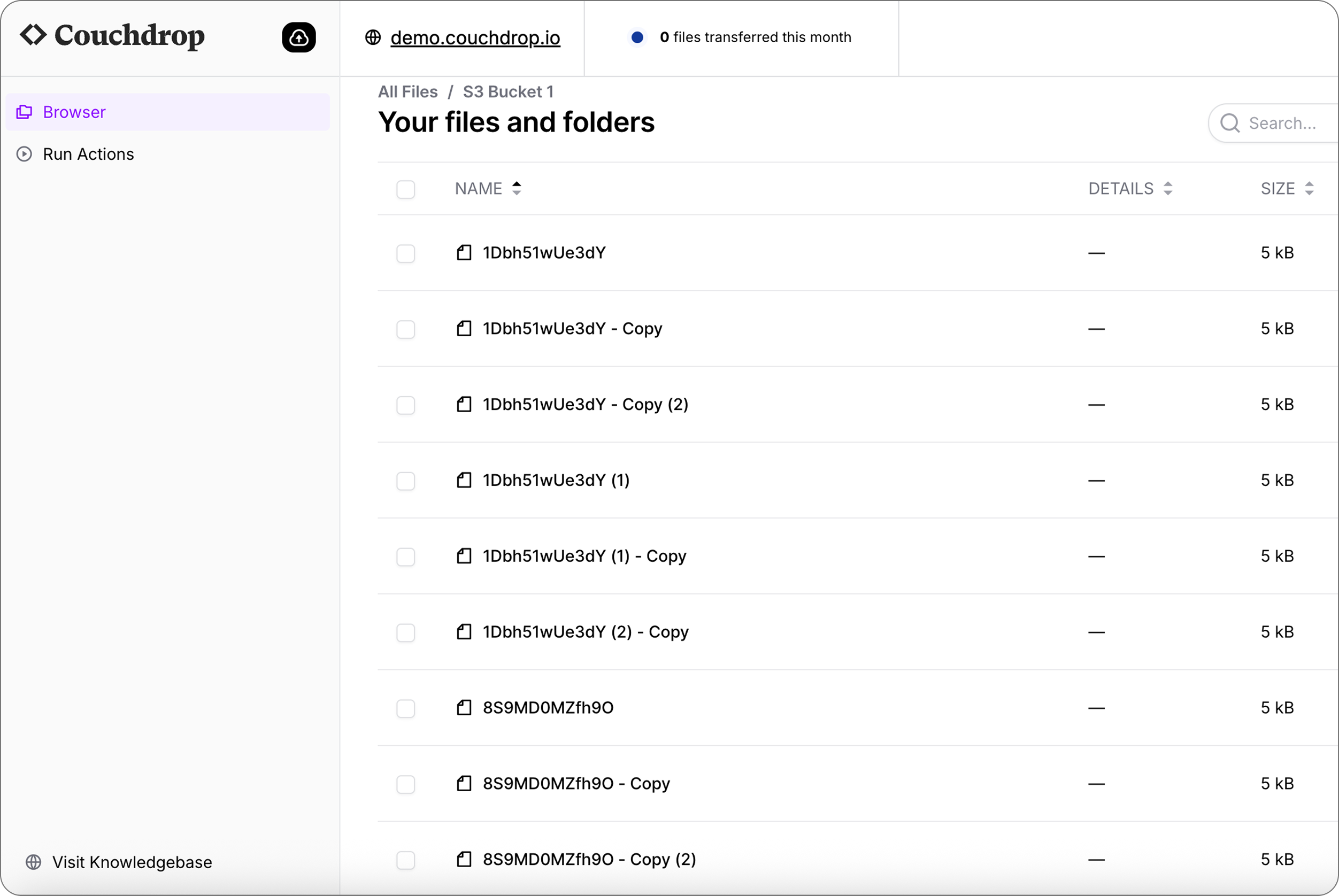 S3 User in Couchdrop