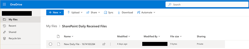 SharePoint and Couchdrop SFTP File Sync