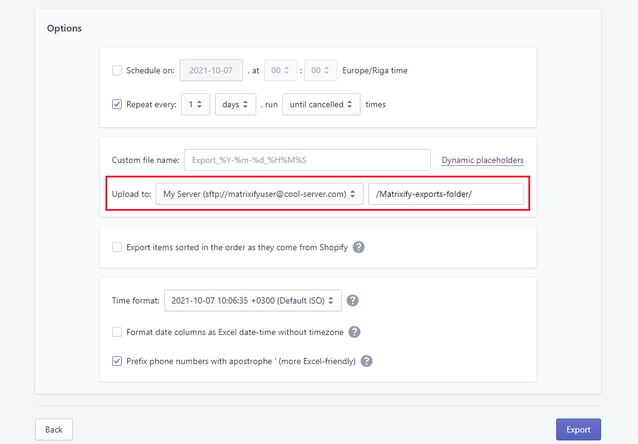 export-to-sftp-server-from-Shopify-data-Matrixify-Excel-CSV-1
