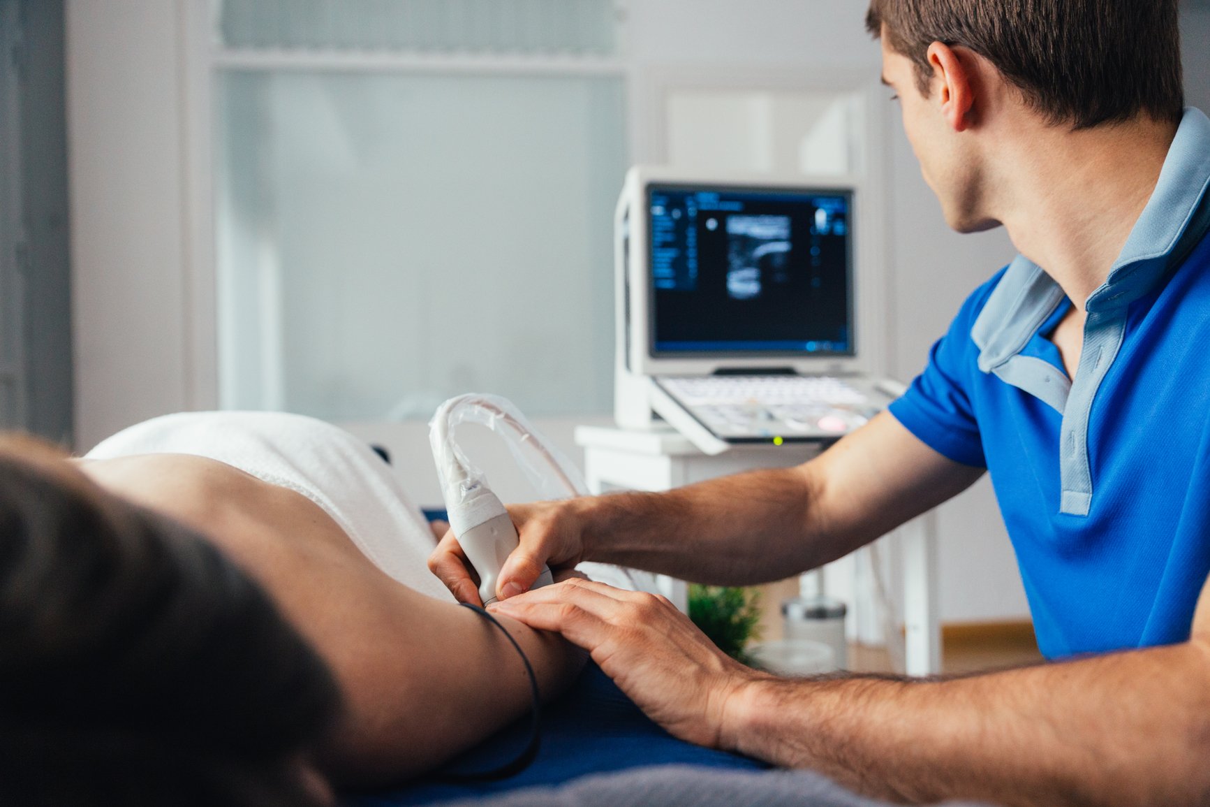 PHI data on screen in a hospital 