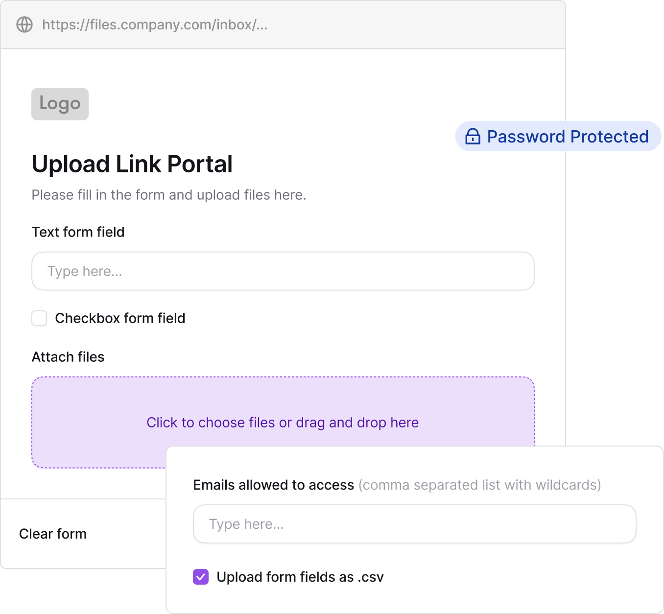 Secure Box Upload Secure Upload Portals for File Requests & Document Collection | Couchdrop