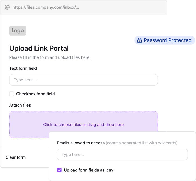 Secure Upload Portals for File Requests & Document Collection | Couchdrop