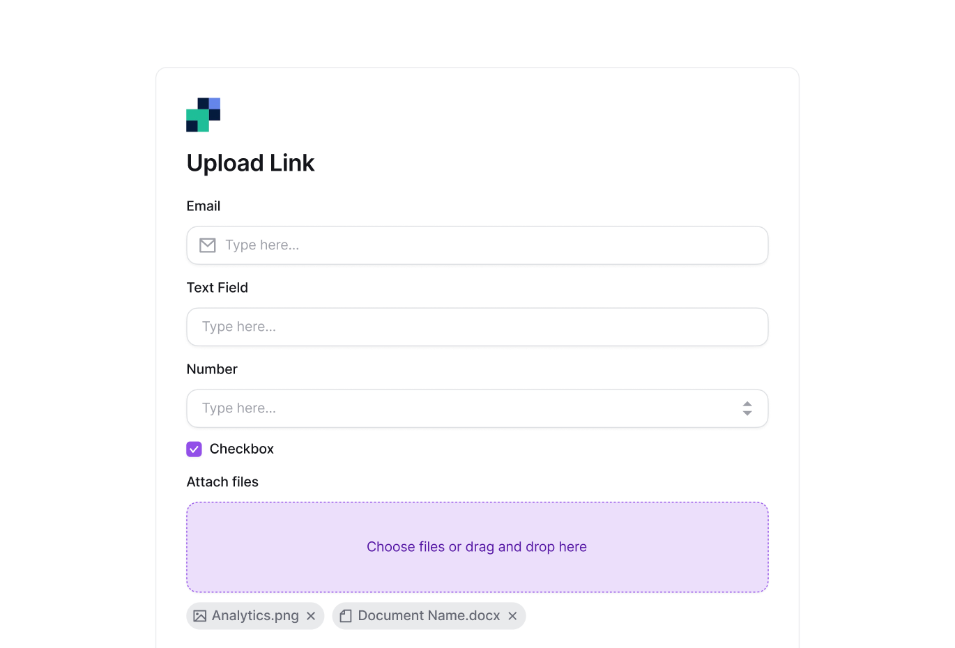 File upload portals for ShareFile